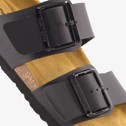 Dames bio slippers zwart