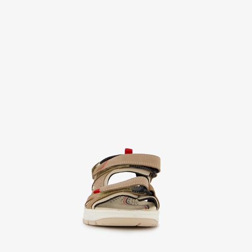 Leren dames sandalen beige