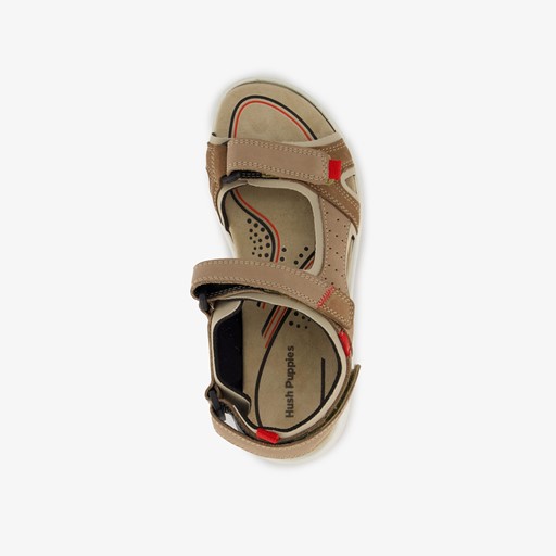 Leren dames sandalen beige