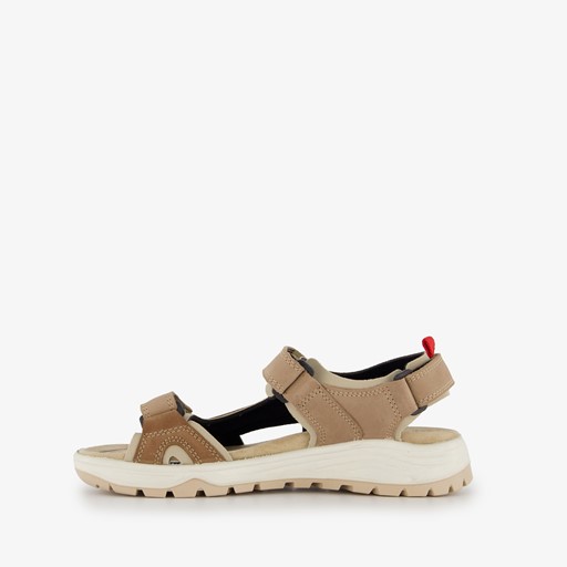 Leren dames sandalen beige