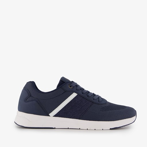 Heren sneakers blauw wit