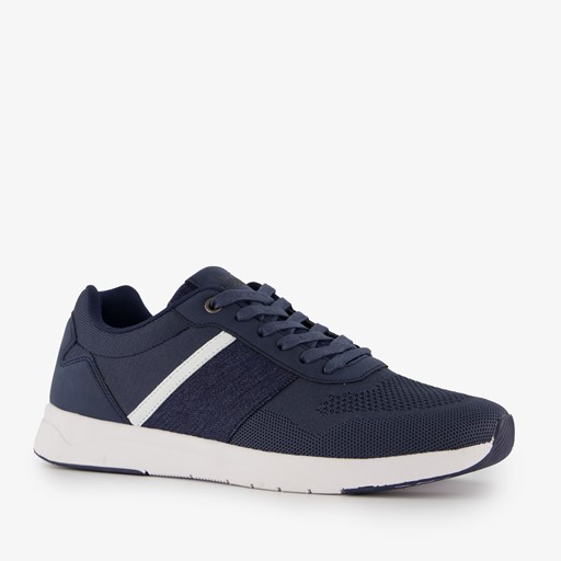 Heren sneakers blauw wit