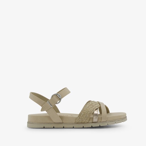 Dames sandalen beige