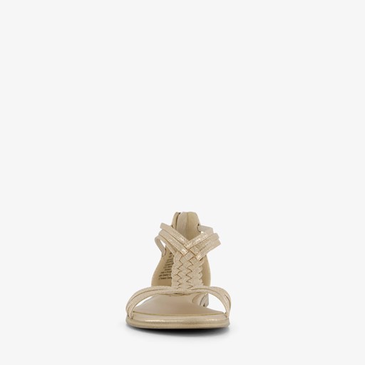 Dames sandalen champagne goud