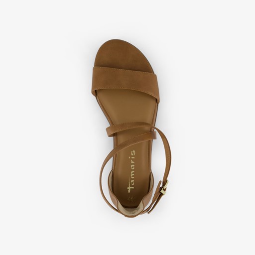 Dames sandalen cognac bruin