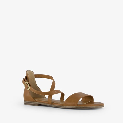 Dames sandalen cognac bruin