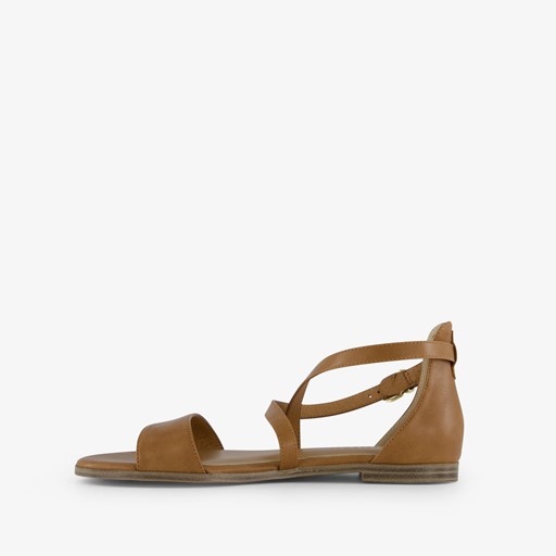 Dames sandalen cognac bruin