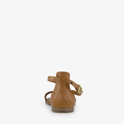 Dames sandalen cognac bruin