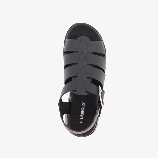 Dames vissers sandalen zwart