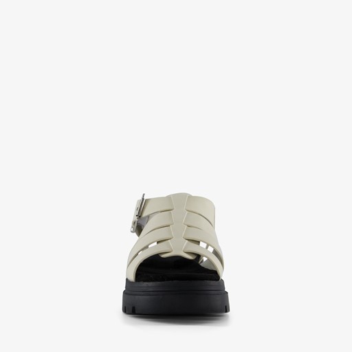 Dames vissers sandalen wit