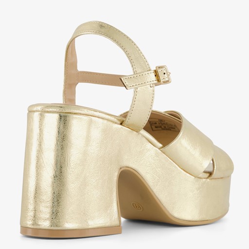ONLY Shoes dames sandalen met hak goud