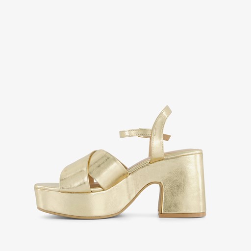 ONLY Shoes dames sandalen met hak goud