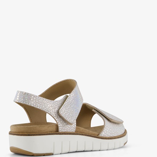 Leren dames sandalen met glitters