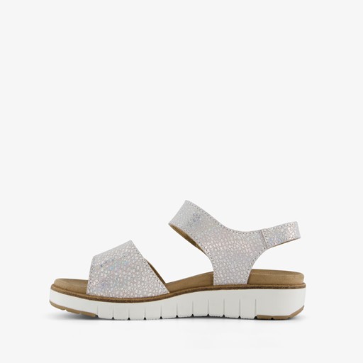 Leren dames sandalen met glitters