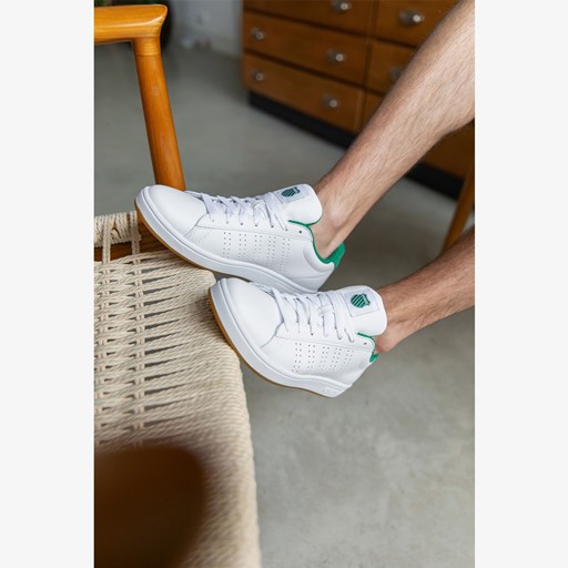 Court Casper leren heren sneakers wit