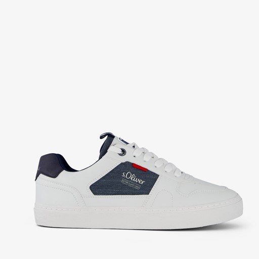 Heren sneakers wit blauw