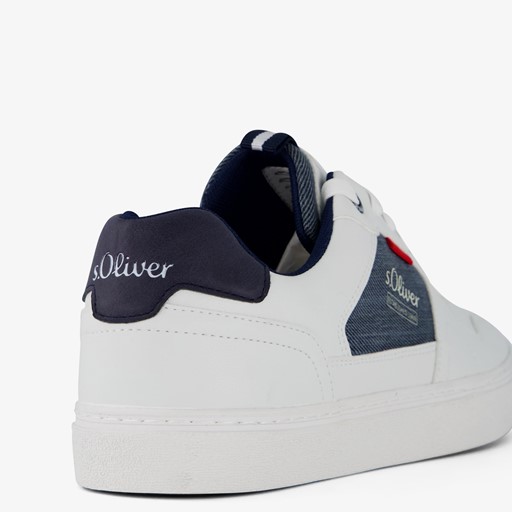 Heren sneakers wit blauw