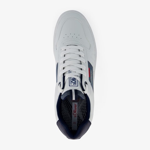 Heren sneakers wit blauw