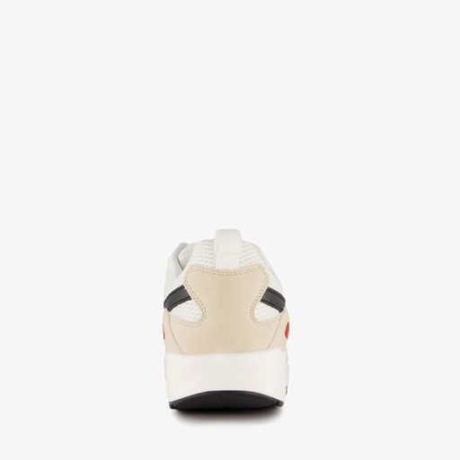 Heren sneakers met airzool beige wit