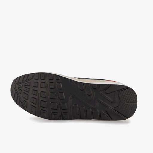 Heren sneakers met airzool beige wit