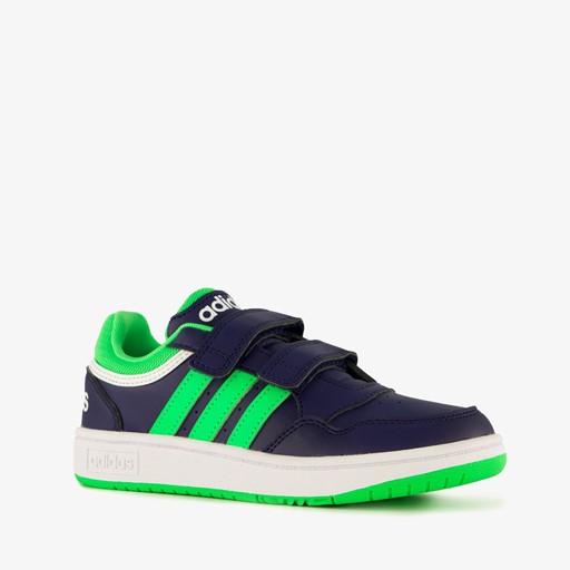 Hoops 3.0 CF C kinder sneakers blauw groen