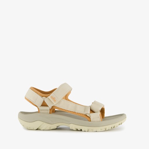 Dames wandelsandalen beige oranje