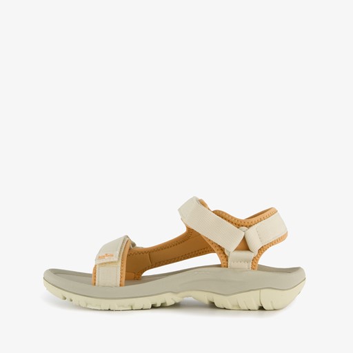 Dames wandelsandalen beige oranje