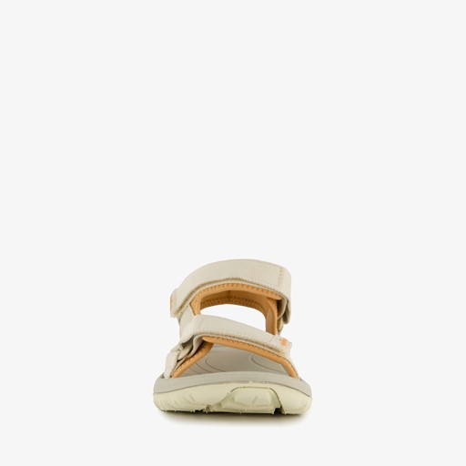 Dames wandelsandalen beige oranje