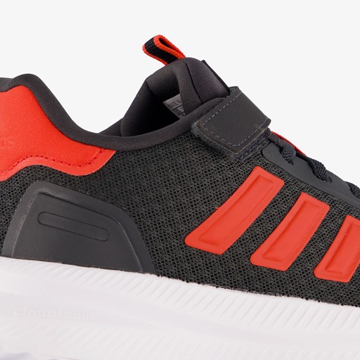 X_PLR Path El C kinder sneakers zwart rood