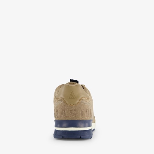 Heren sneakers beige blauw