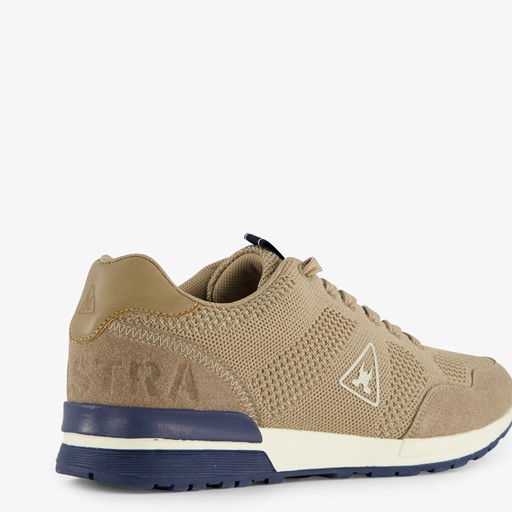 Heren sneakers beige blauw