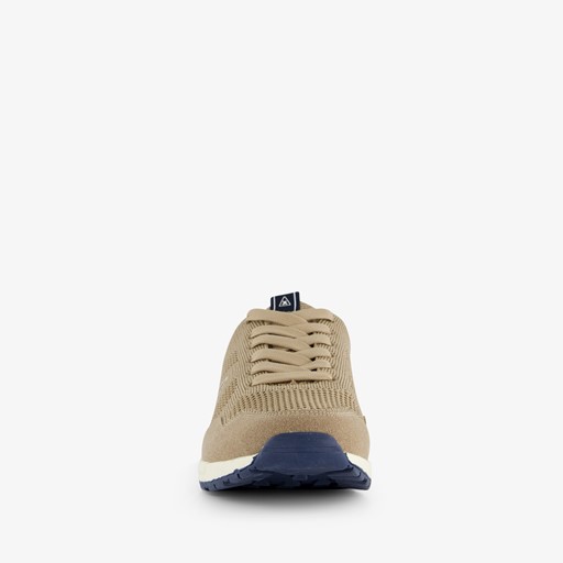 Heren sneakers beige blauw