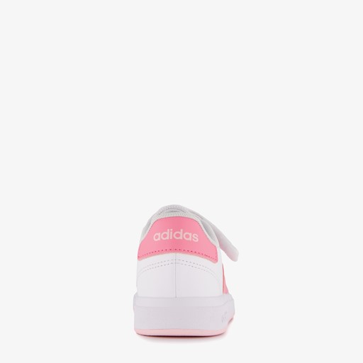 Grand Court 2.0 meisjes sneakers wit roze