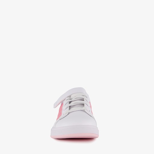 Grand Court 2.0 meisjes sneakers wit roze