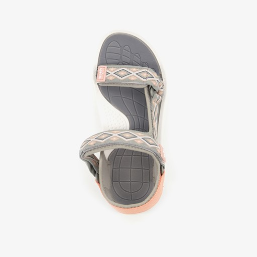 Dames wandelsandalen grijs roze