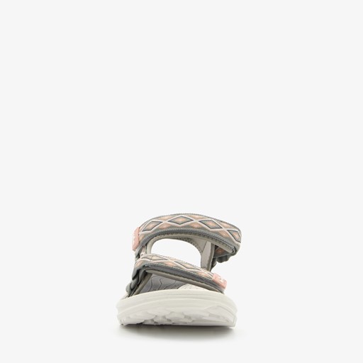 Dames wandelsandalen grijs roze