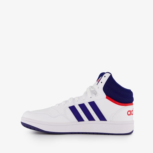Hoops 3 kinder sneakers wit blauw