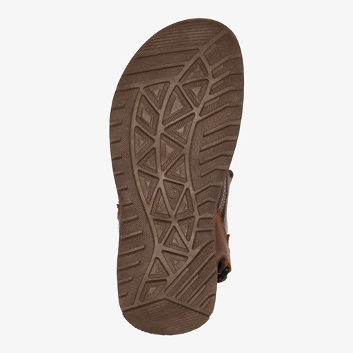 Leren heren sandalen bruin