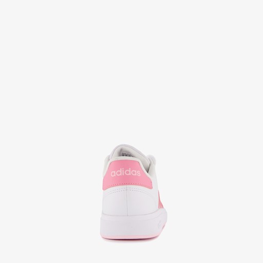 Grand Court 2.0 meisjes sneakers wit roze