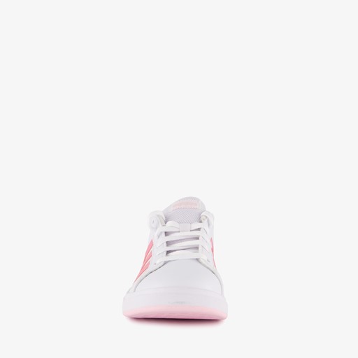 Grand Court 2.0 meisjes sneakers wit roze