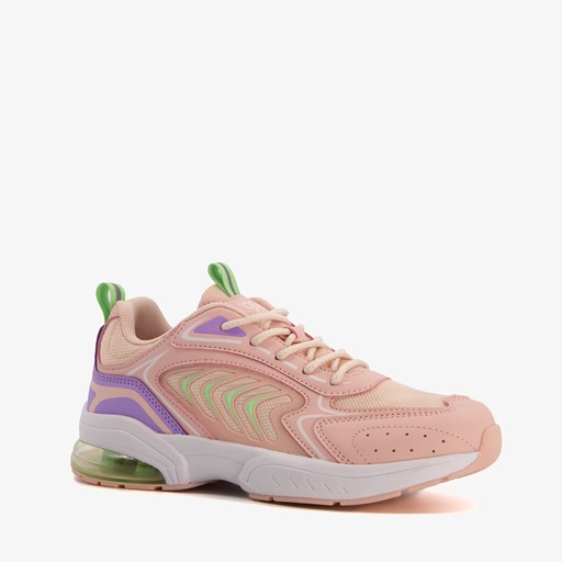 Meisjes sneakers roze met airzool