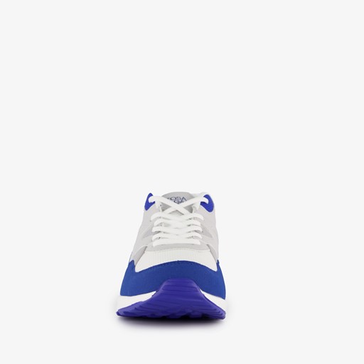 Heren sneakers met airzool blauw wit