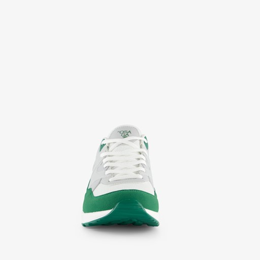 Heren sneakers met airzool groen wit