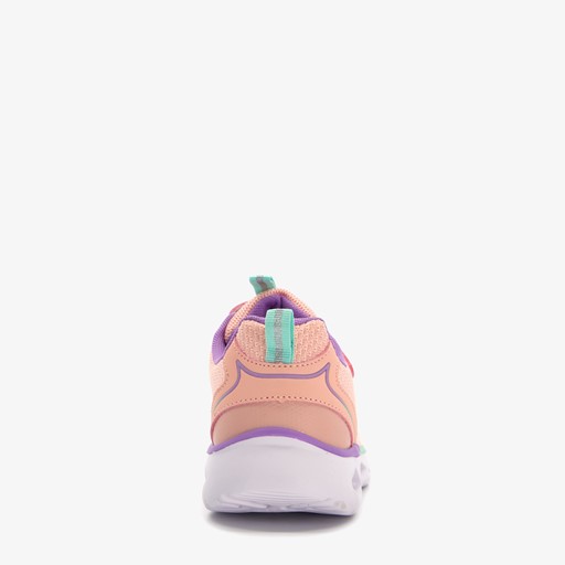 Meisjes sneakers roze met klittenband