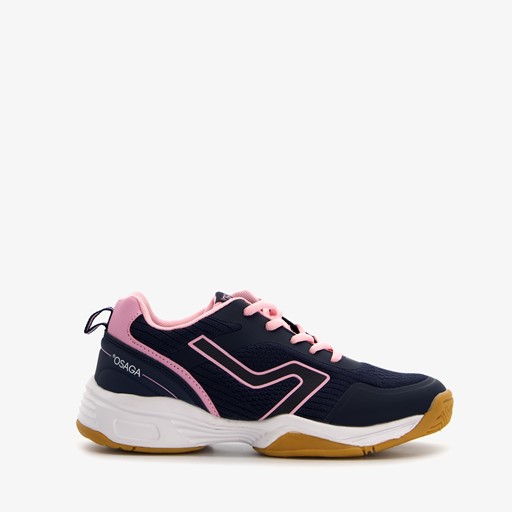 Kinder zaalschoenen blauw roze