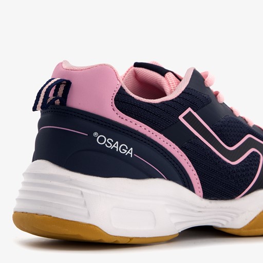 Kinder zaalschoenen blauw roze