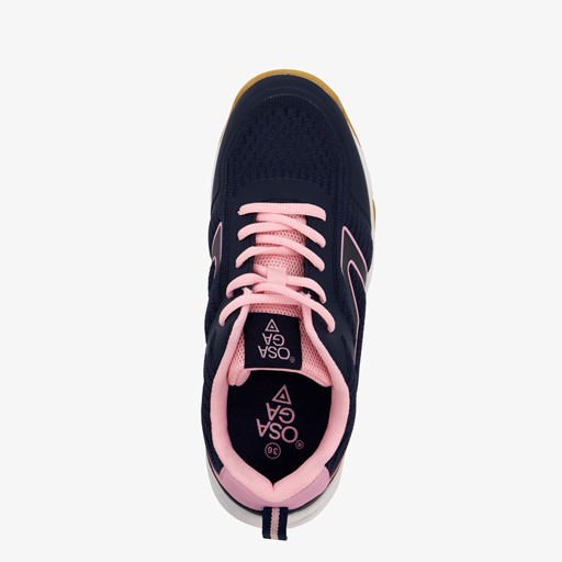 Kinder zaalschoenen blauw roze