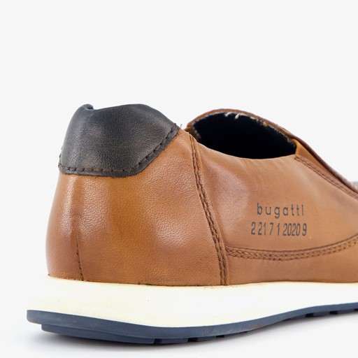 Leren heren instappers cognac