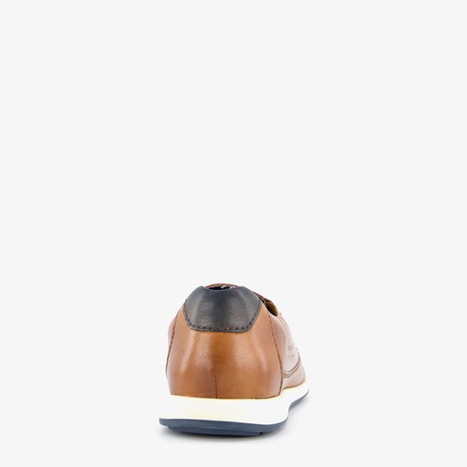 Leren heren instappers cognac