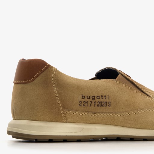 Suede heren instappers beige